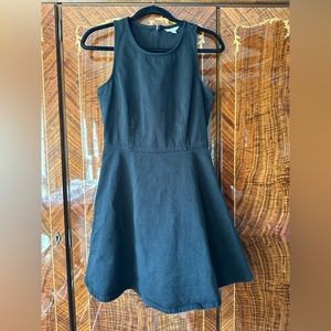 GAP Women's Black Denim Fit and Flare Dress